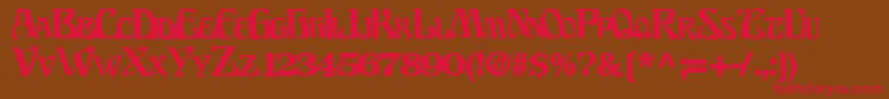 BillionsfontBold Font – Red Fonts on Brown Background
