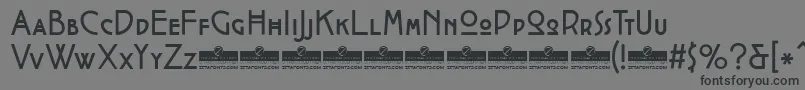 CocotteRegularTrial Font – Black Fonts on Gray Background
