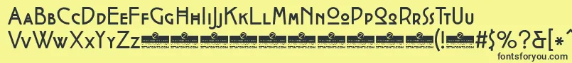 CocotteRegularTrial Font – Black Fonts on Yellow Background