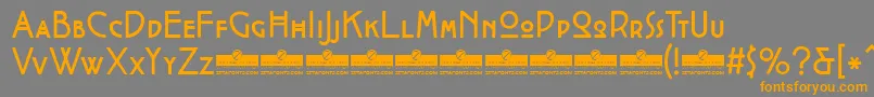 CocotteRegularTrial Font – Orange Fonts on Gray Background