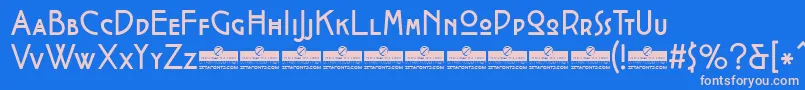 CocotteRegularTrial Font – Pink Fonts on Blue Background