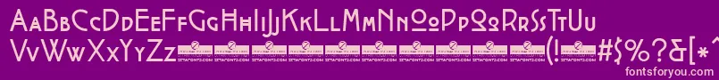 CocotteRegularTrial Font – Pink Fonts on Purple Background