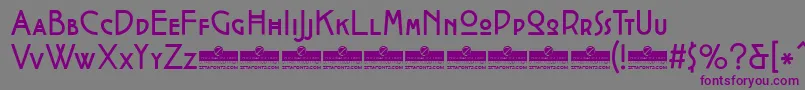 CocotteRegularTrial Font – Purple Fonts on Gray Background