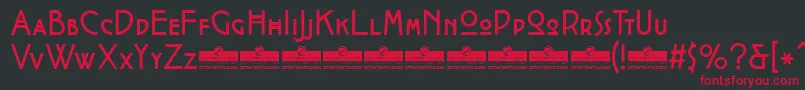 CocotteRegularTrial Font – Red Fonts on Black Background