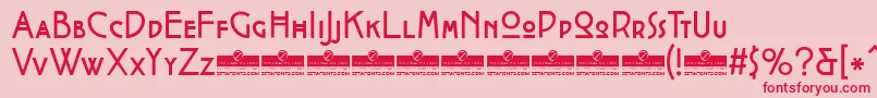 CocotteRegularTrial Font – Red Fonts on Pink Background