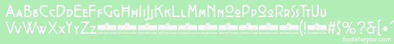 CocotteRegularTrial Font – White Fonts on Green Background