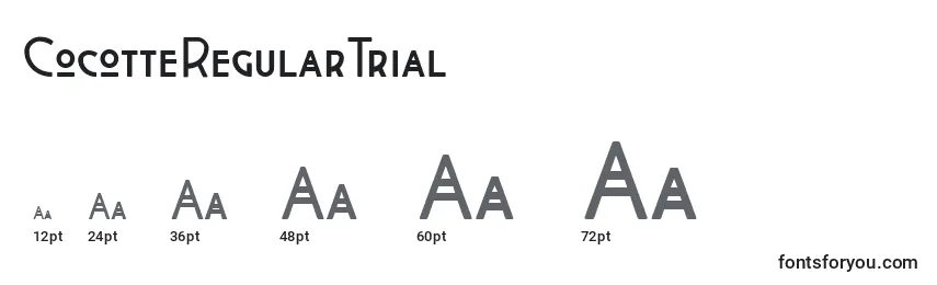 CocotteRegularTrial Font Sizes