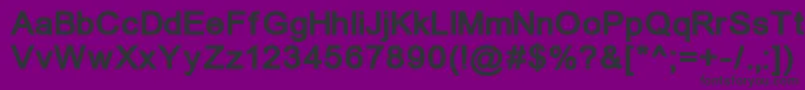 Un1251b Font – Black Fonts on Purple Background