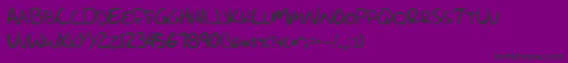WriteLikeJesse Font – Black Fonts on Purple Background