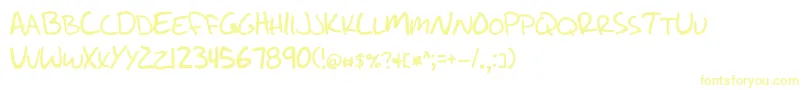 WriteLikeJesse-Schriftart – Gelbe Schriften
