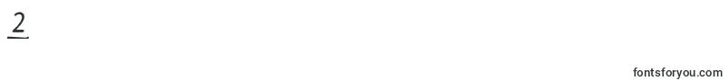 Bptypewritedamagedunderscoreditalics Font – Fonts for Digit 2