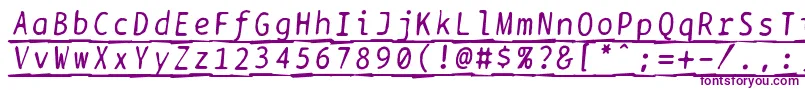 Bptypewritedamagedunderscoreditalics Font – Purple Fonts