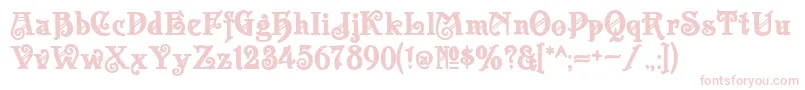 Apolloasm Font – Pink Fonts on White Background