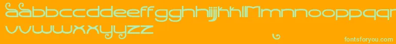 StealthMagnum Font – Green Fonts on Orange Background