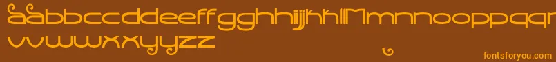 StealthMagnum Font – Orange Fonts on Brown Background