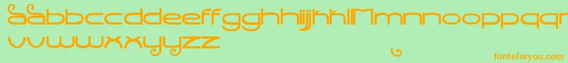 StealthMagnum Font – Orange Fonts on Green Background