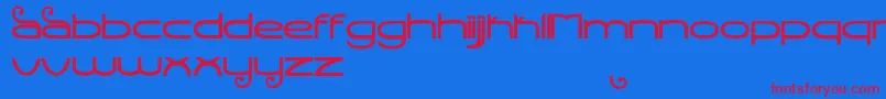 StealthMagnum Font – Red Fonts on Blue Background