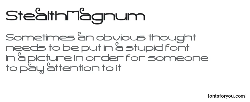 StealthMagnum-fontti