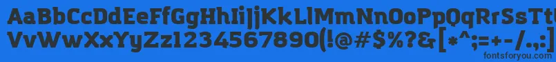 AmazingGroteskUltra Font – Black Fonts on Blue Background