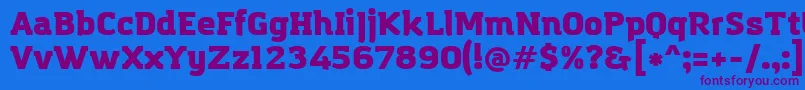 AmazingGroteskUltra Font – Purple Fonts on Blue Background