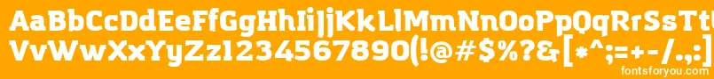 AmazingGroteskUltra Font – White Fonts on Orange Background