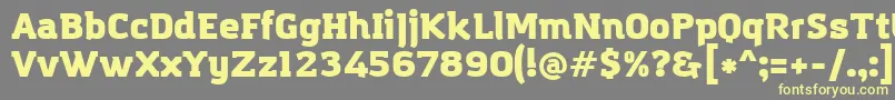 AmazingGroteskUltra Font – Yellow Fonts on Gray Background