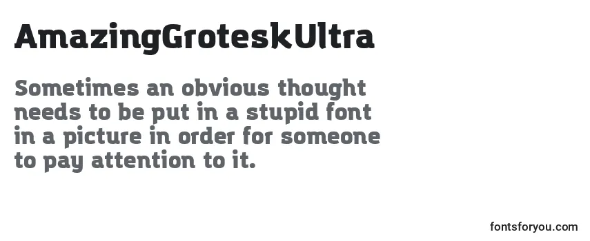 AmazingGroteskUltra フォントのレビュー