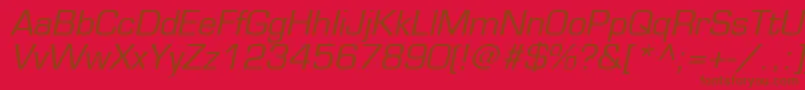 fuente EuromodeItalic – Fuentes Marrones Sobre Fondo Rojo