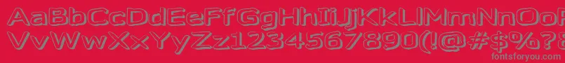 Gazzarel Font – Gray Fonts on Red Background
