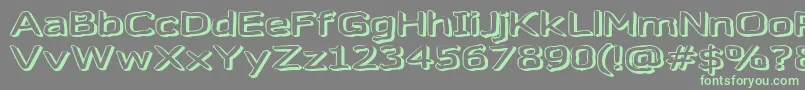 Gazzarel Font – Green Fonts on Gray Background