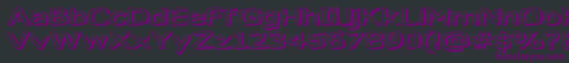 Gazzarel Font – Purple Fonts on Black Background