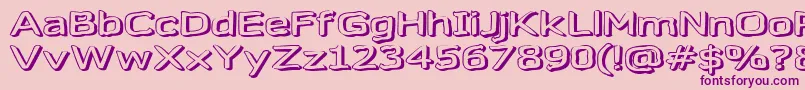 Gazzarel Font – Purple Fonts on Pink Background