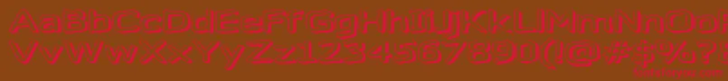 Gazzarel Font – Red Fonts on Brown Background