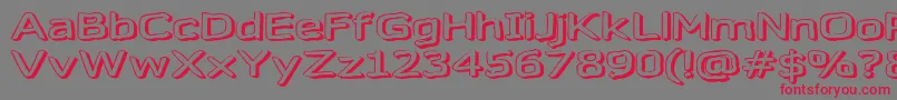 Gazzarel Font – Red Fonts on Gray Background