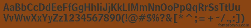 BellCentennialLtNameandnumber Font – Black Fonts on Brown Background