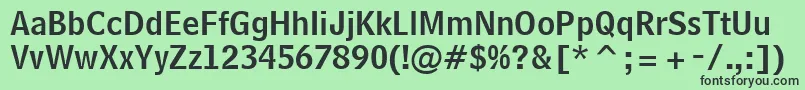 BellCentennialLtNameandnumber Font – Black Fonts on Green Background