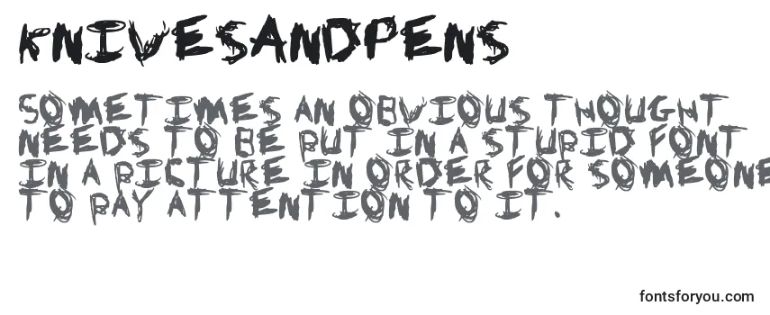Обзор шрифта KnivesAndPens