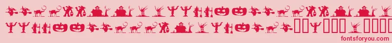 Silbt Font – Red Fonts on Pink Background