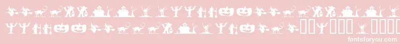 Silbt Font – White Fonts on Pink Background