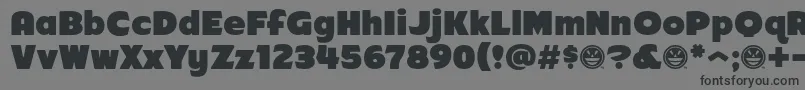 フォントArb218NbFinishedFreewareAt – 黒い文字の灰色の背景