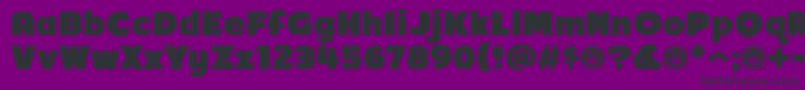 Arb218NbFinishedFreewareAt-fontti – mustat fontit violetilla taustalla