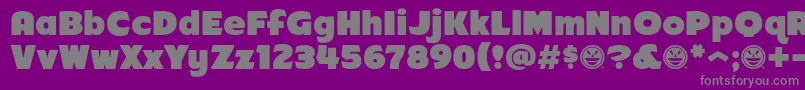 Police Arb218NbFinishedFreewareAt – polices grises sur fond violet