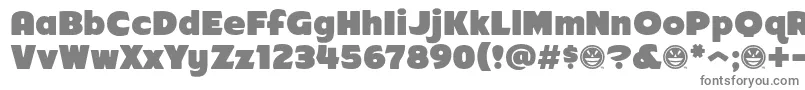 Arb218NbFinishedFreewareAt-Schriftart – Graue Schriften auf weißem Hintergrund