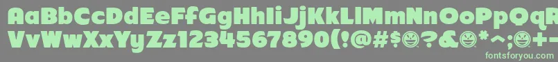 Arb218NbFinishedFreewareAt-Schriftart – Grüne Schriften auf grauem Hintergrund