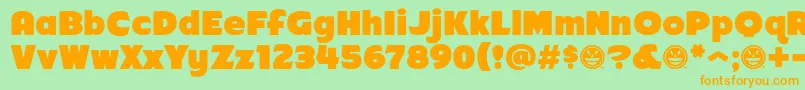 More about Arb218NbFinishedFreewareAt Font Arb218NbFinishedFreewareAt Font – Orange Fonts on Green Background