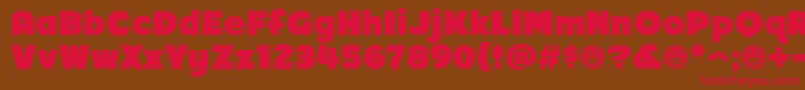 Arb218NbFinishedFreewareAt-Schriftart – Rote Schriften auf braunem Hintergrund