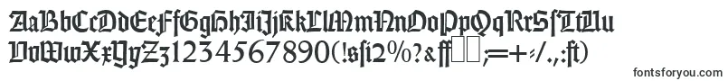 GothicRegular-fontti – Alkavat G:lla olevat fontit