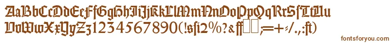 GothicRegular Font – Brown Fonts