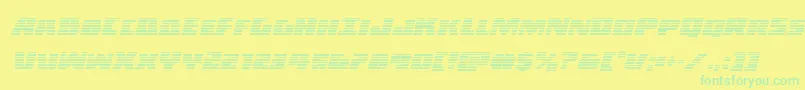 Darkalliancegradital-fontti – vihreät fontit keltaisella taustalla