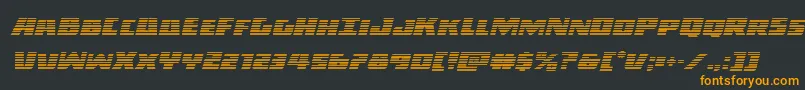 Darkalliancegradital Font – Orange Fonts on Black Background